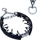 Prong Training Collar for Dogs, Rotating Ring Welding, Adjustable Dog Training Pinch Collar with Quick Release Buckle, for Small Medium Large Dogs