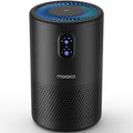 MOOKA Air Purifiers for Home Large Room up to 1076 ft², H13 True HEPA Air Filter Cleaner, Odor Eliminator, Remove Smoke Dust Pollen Pet Dander, Night Light, B-D02L Black