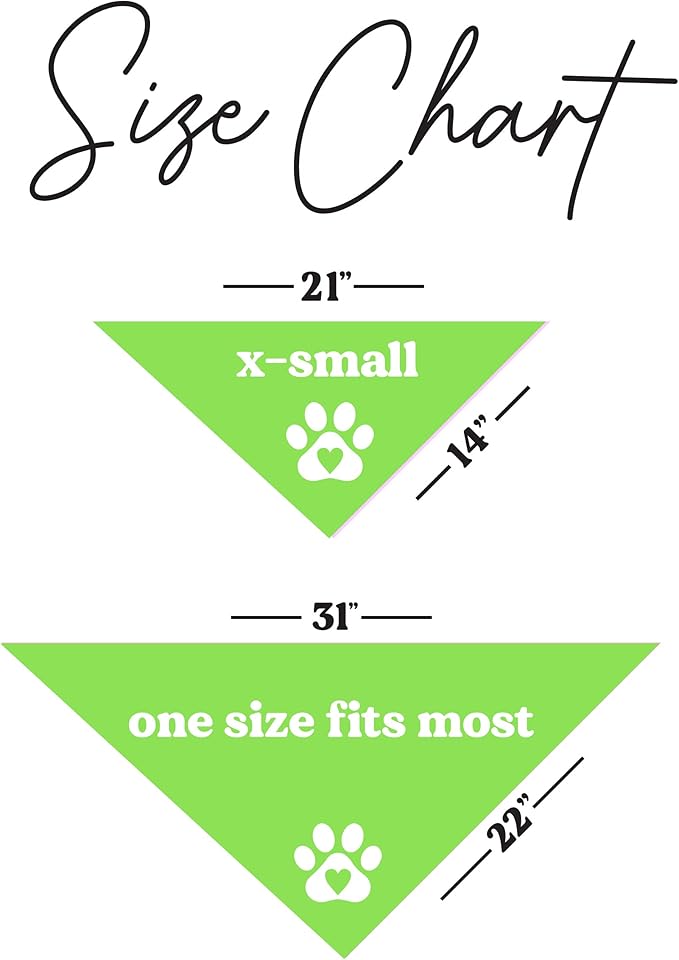 Do Not Pet Dog Bandana (Lime Green, XS 157)