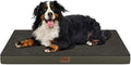Orthopedic Dog Crate Bed for Extra Large Dogs, XXL Waterproof Comfort Pet Bed with Egg Crate Foam 47x29 Inch, Removable Oxford Cover, Coffee