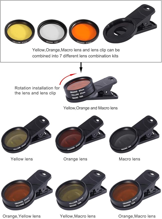 Aquarium Choice Coral Lens Filter Kits for Phone