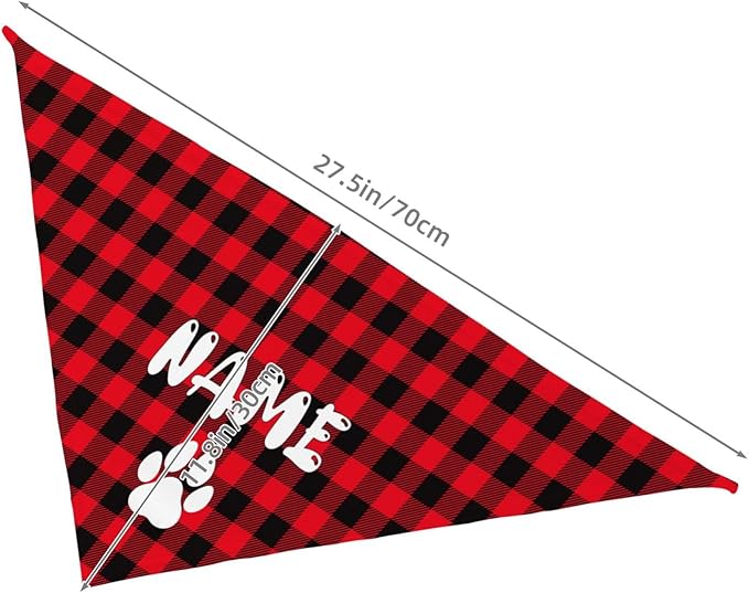 Custom Dog Bandana Add Your Text Photo Name Personalized Neckwear Bandanas Soft Customized Pet Scarf with Your Design Funny Gifts for Cat Dog Pet Style 01