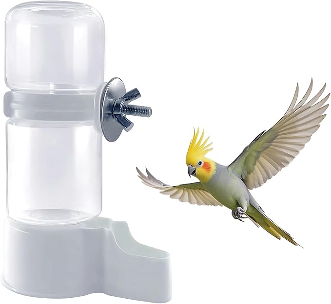Pet Bird Automatic Water Dispenser,Bird Cage Hanging Drinking Device,Automatic Parrot Water Feeder,Budgies, Birds, Love Birds, Canary Drinking Fountains.