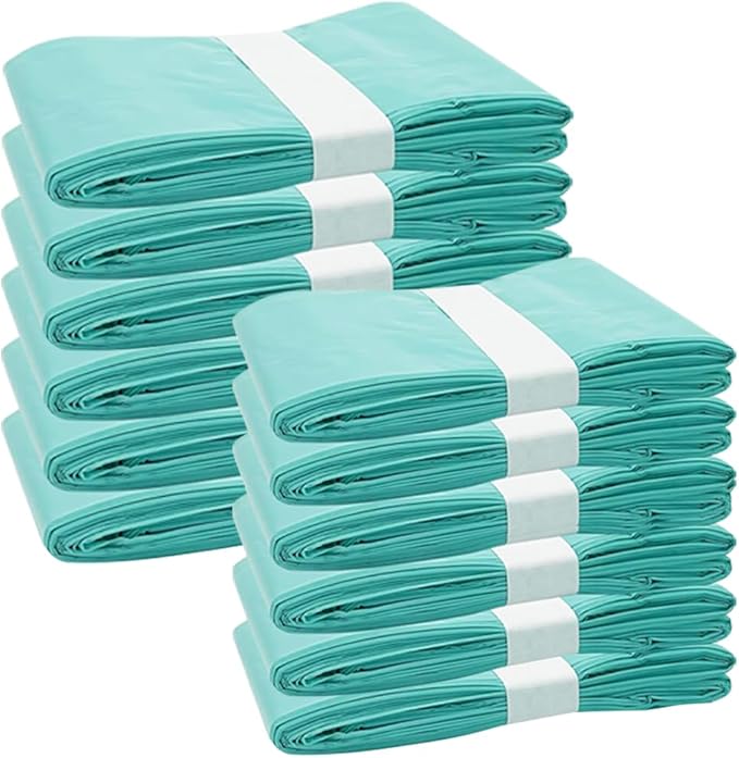 Cat Litter Pail Liner Refills Bags Compatible with Litter Champ Litter Pail, Green, Lightly Scented, Pack of 12