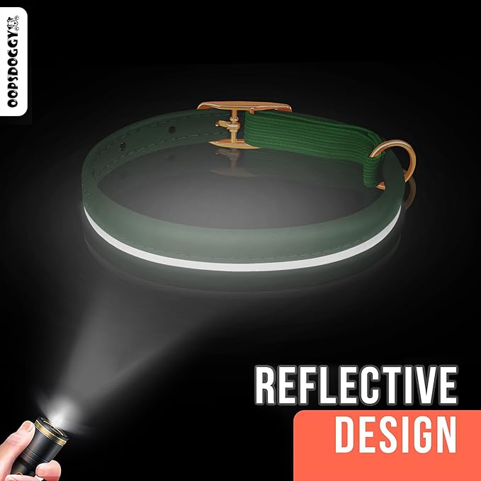 OOPSDOGGY Rolled Leather Cat Collar with Bell - Reflective Kitten Collar with Safety Elastic Strap - Adjustable Small Pet Collars for Boy Girl Cats (Red)