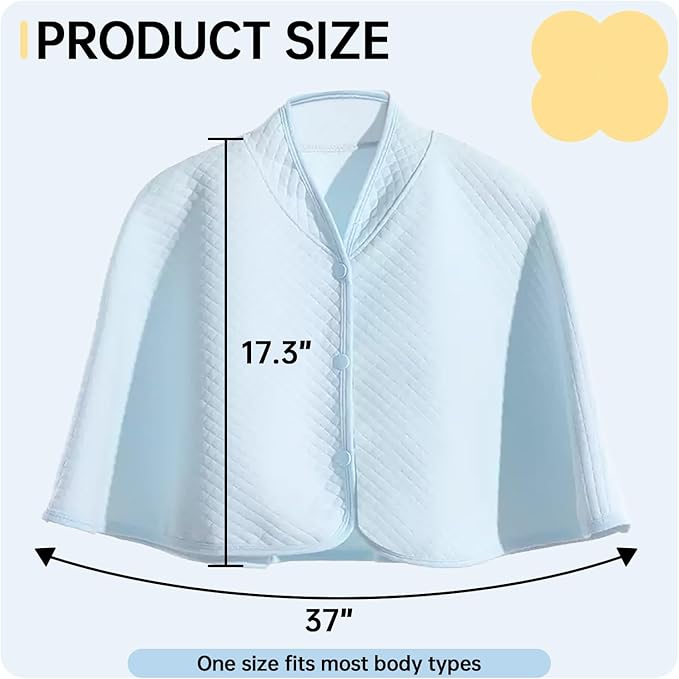 QBLEEV Parrot Anti-Scratch Shoulder Protector, Bird Diaper Poop Cover Pad for Parakeets Cockatiels Conures, Cotton Shawl Cape for Birds to Stand on Shoulders, Pet Arm Guard for Lovebirds Finches