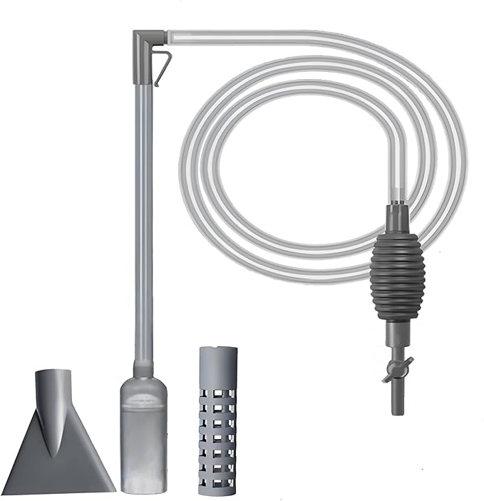 ZYFHOST Fish Tank Vacuum Gravel Cleaner, Aquarium Gravel Cleaner - Hand Siphon Pump as Fish Tank Hose Water Changer & Rock Cleaner & Sand Washing (5.6ft)