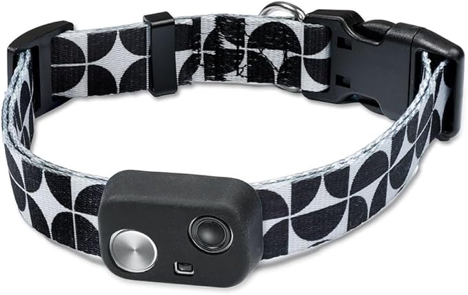 MS-5 Automatic Pet Door Collar, Genuine High Tech Pet Brand Dog Collar for Power Pet Doors - Deluxe Strap (Modern, Medium) - DC-MDN-MS5-M