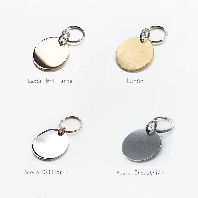 Cats Dogs ID Tags Personalized Engraving Birth Flowers Pattern for Custom Pets Collar Accessories 316L Stainless Steel Medium Round Name Plate