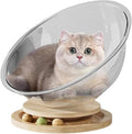 Cat Perch- Cute Freestanding Cat Space Perch Bed, Stylish Stable Activity Center Space Cat Bed | Easy Cleaning Transparent Cat House Set, Perfect Cat Furniture Pet Supplies for Kittens Sleeping