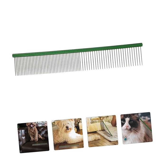 POPETPOP Portable Pet Comb for Cats and Dogs Wear-resistant Grooming Tool for Daily Use Lightweight and Compact Design for Easy Carrying and Storage for Removing Loose Hair and
