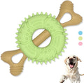 Dog Chew Toys, Indestructible Dog Toys for Aggressive Chewers - Small & Medium Breed, Durable Rubber Chew Bone Toy for Small Dogs, Tough Tire Dog Toy, Puppy toys for Teething, Anxiety & to Keep Busy