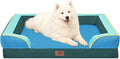 Comfort Expression Orthopedic Dog Bed for Large Dogs 36x27 Inch, Waterproof Egg Crate Foam Large Pet Bed with Removable Bolsters, Dog Couch with Washable Cover & Non-Slip Bottom, Dallas