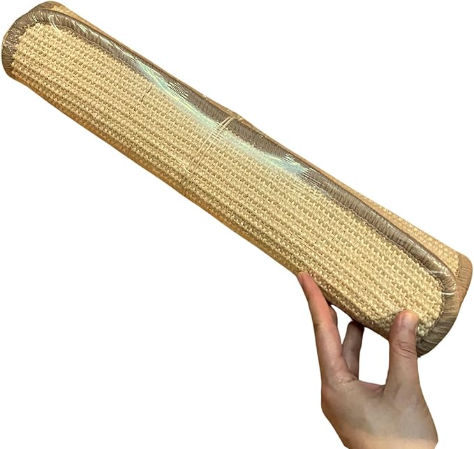 2Pack Cat Scratching Mat,23.6 X 15.7 Inch, Sisal Cat Scrater Mat with Jute Border,Protect Sofas, Carpets,Floor, Bed,and cat Paws,Beige