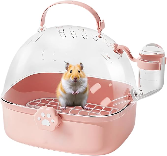 Parrot Carrier - Travel Bird Cage with Water Bottle, Parrot Travel Cage | Breathable Pet Bird Carrying Accessory for Hedgehog Chinchillas Lovebirds Cockatiels Budgies Macaws Parakeet