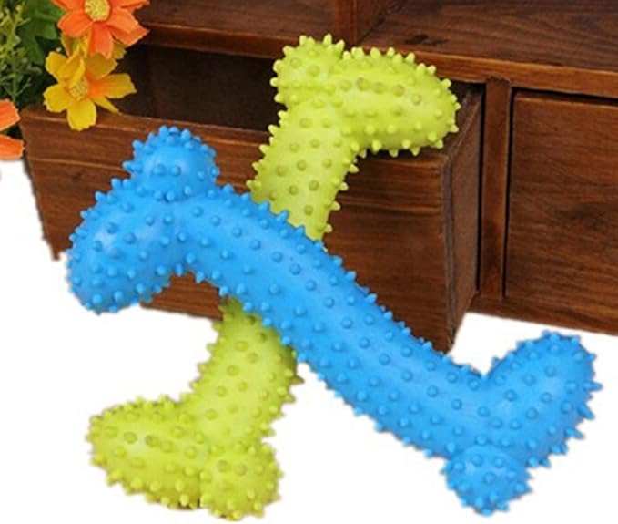 Pet Chew Toys,Resistant to Bite Bone Pet Dog Puppy Molar Thorn Chew Toy for Teeth Training