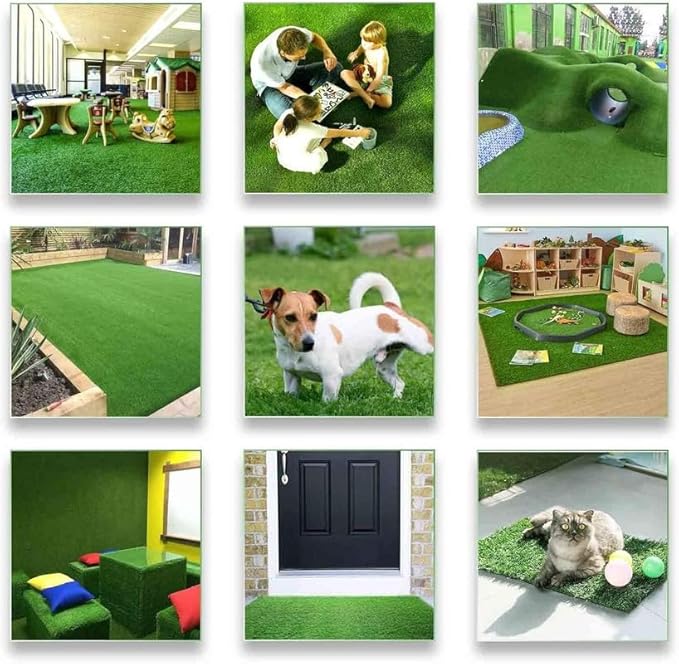 ALTRUISTIC Artificial Grass 8FTX26FT(208 Square Feet), Realistic Fake Grass Deluxe Turf Synthetic Thick Lawn Pet Turf, 1 3/8” Height, Outdoor Decor, Customized