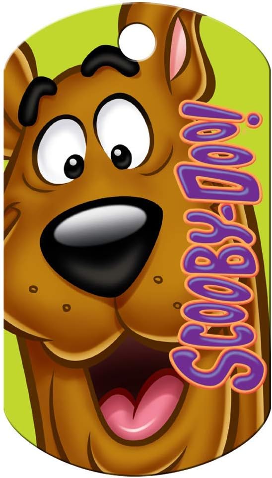 GoTags Cartoon Scooby-Doo Pet ID Tags, Personalized Engraved Dog Tags and Cat Tags with up to 4 Lines of Custom Text
