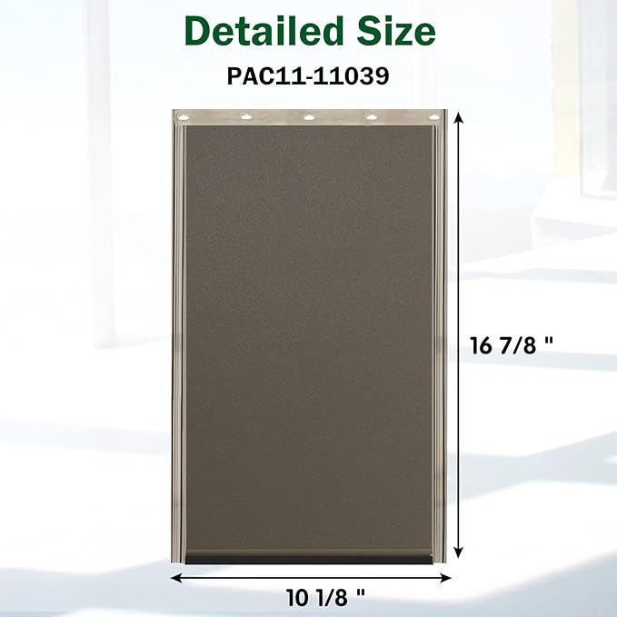 Large Dog Door Replacement Flap, Compatible with PetSafe Freedom Pet Doors PAC11-11039, Measures 16 7/8” x 10 1/8”, Doggie Door Flap Made from Durable Flexible TPU Materials