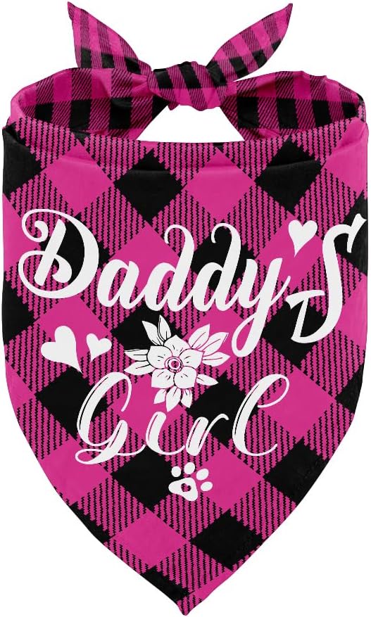 Dog Bandana, My Dad is My Hero, Dogs Scarf Classical Printing, Dogs Scarf Accessories, Doggy Kerchief Pet Kerchief, Christmas Birthday Thanksgiving Doggy Gift D01