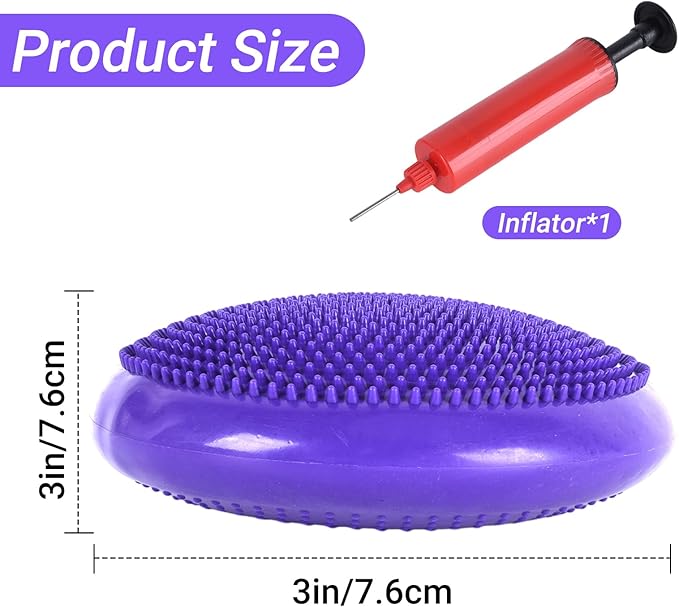 Dog Balance Disc 14", Dog Balance Equipment with Cushion and Pump, Pet Training Platform for Pet Rehabilitation Training, Strength Train Stability, Suitable for Small and Medium-Sized Pets