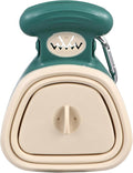 Portable Foldable Pet Pooper Scooper with Clip, Small Mustard Green Dog Waste Pickup Tool for Outdoor Use, Lightweight Plastic Puppy Poop Scoop for Travel and Walks