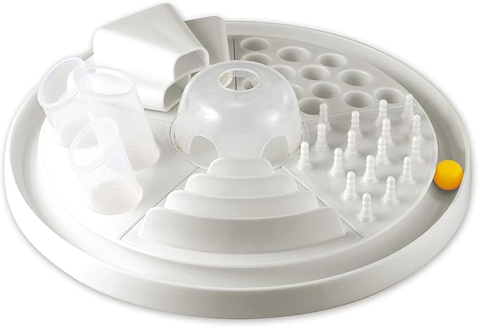Cat-Center - 7-in-1 Pet Activity Center, Cat Toy Game, Educate & Entertain Your Pet, Durable & Dishwasher Safe, Multi Play Toy