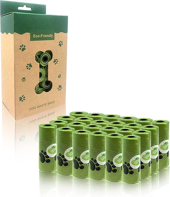 Pet Poop Bags (24 Rolls/360 Count), Cat Litter Disposal System Scooper Refill Bags, Dog Litter Dog Poop Bags