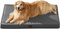 BFPETHOME Outdoor Dog Bed for Large Dogs, Waterproof, Orthopedic with Removable Washable Cover, Egg Crate Foam Mat. (30 x 20in, Dark Grey)