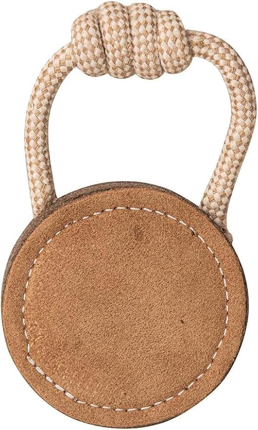 Natural Jute Dog Chew Toy – Smiley Shape, Tough & Durable Puppy Teething Toy, Safe Eco-Friendly Chew, Interactive Training & Play Toy for Small, Medium & Large Dogs