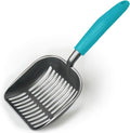 Cat Litter Scoop, Kitty Metal Scooper, Aluminum Alloy Sifter, Kitten Pooper Lifter, Deep Shovel, Long Handle, Poop Sifting, Durable, Heavy Duty, for Litter Box