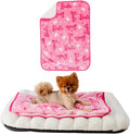 Franco Pet Barbie Super Soft Cozy Waterproof Sherpa-Backed Blanket Throw for Small Dogs, Couch/Bed/Car, 30x40 (Officially Licensed Product)