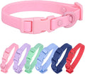 Waterproof Dog Collar Soft Rubber Dog Collar with Safety Buckle Adjustable Pet Collars for Small Medium Large Dogs