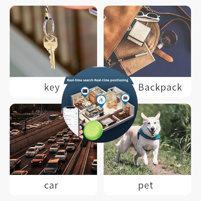 youyeetoo Smart Tag Tracker for iOS[Only] FindMy & AirTag Case Compatible IP65 Waterproof, Pets, Outdoor Activities,Tile Tracker, cat Tracker, Moto tag, Tracker Device for Vehicles