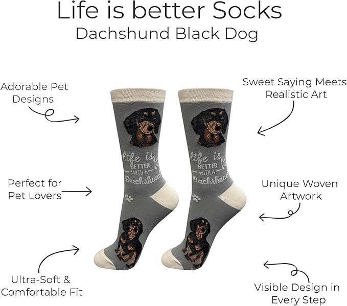 E&S Pets Pet Lover Socks - Dog & Cat Socks - Unisex Novelty Gifts