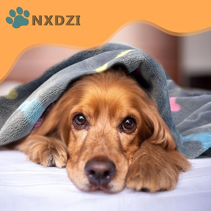 Dog Blankets for Medium Large Dogs Washable, 3 Pack Pet Blanket Washable 41" x 31", Fuzzy Soft Puppy Throw Cover for Kennel Crate Bed