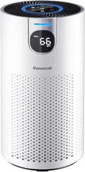 Air Purifiers for Home Large Room Covers up to 1800Ft², VisionAir 20dB Sleep Mode for Bedroom, with Real-Time AQI & PM2.5 Display, HAP606, White