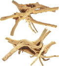Jorewood Natural Large Spiderwood Driftwood for Aquarium Decor Rptile Fish Tank Decoration Assort Branch 11-14'' 2 Pcs