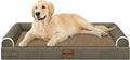 Large Dog Bed Orthopedic Washable: Beds Bolster XL Bed Big XLarge Dogs Memory Foam Sofa Couch Waterproof Removable Cover - Brown
