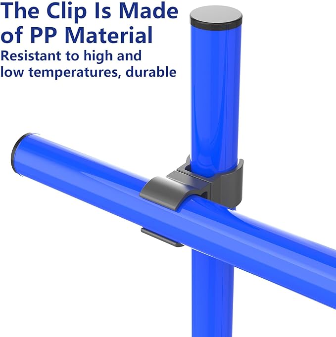 Two-Way Clamp for Dog Agility Training Hurdles, Adjustable Jump Connectors, Fits 1” (25mm) & 0.78” (20mm) PVC Pipe, Easy Install, (10-Pack)