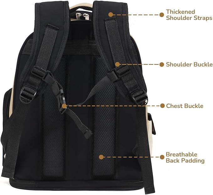 Cat Backpack Carrier, TSA Airline Approved Pet Travel Bag for Small Medium Dogs, Ventilated Hiking Camping Backpack for Cats, Kitten and Puppy up to 18 lbs, Gray Mesh