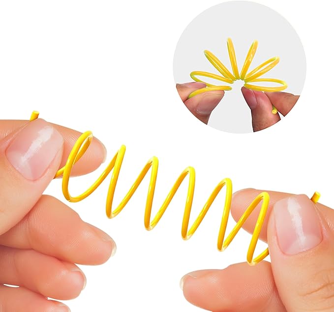 Cat Spring Toys 90 Pack, Interactive Toys for Kittens to Swat, Bite & Hunt, Colorful Durable Plastic Spiral Springs for Indoor Cats