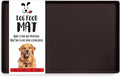 DogBuddy Dog Food Mat – Waterproof Dog Bowl Mat for Food and Water, Silicone Pet Feeding Mats for Floors, Non-Slip Placemat with High Edges for Dogs Bowls, Puppy Essentials (M: 21” x 14”, Coffee)