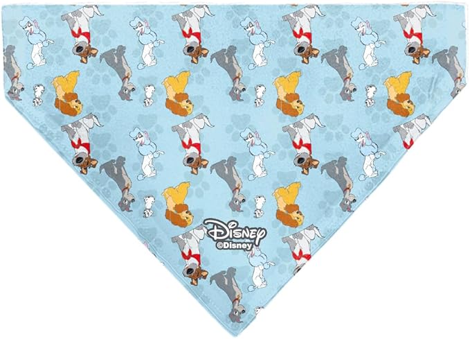 Disney Pet Bandana Disney Dogs Group Collage Paws Blues Slip On Collar Bandana Only