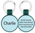 Silent Silicone Dog Tags, Custom Engraved Pet ID Tags for Cats and Dogs, Personalized Small Size Cat Tags with Cute Designs (Symbols, Small)
