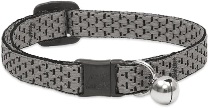 LupinePet Eco 1/2" Granite Cat Safety Collar with Bell , 8-12"
