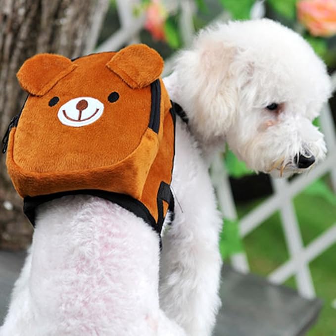 Pet Backpack, Cute Dog Backpack with Adjustable Straps for Small Dogs Cats. Dog Saddle Bags for Outdoor Travel Hiking