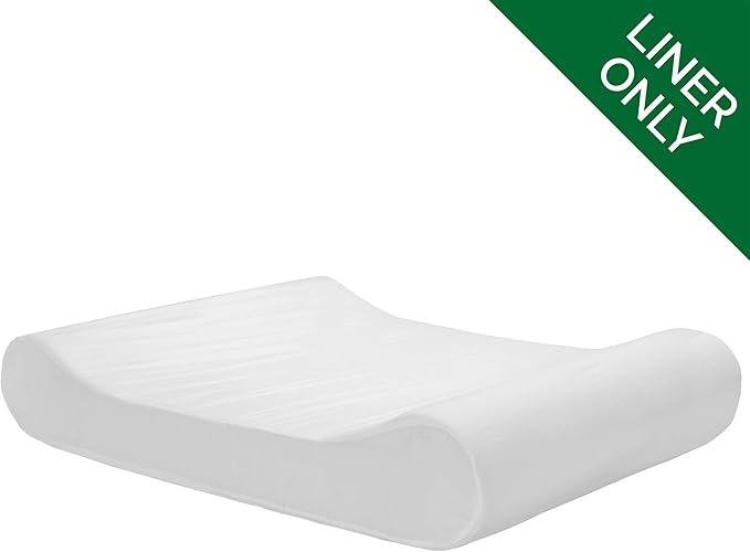 Furhaven Dog Bed Liner Water-Resistant Contour Luxe Lounger Foam Mattress Protector Cover - White, Jumbo Plus