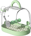 Easy to Carry Bird Cage with Watering Bottle High Ventilated Carriers Travel Cage for Outdoor Portable Hamster Carriers Travel Birdcage