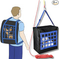 Pet Fire Rescue Bag Large up to 90 pounds - Pet Evacuation Kit - Emergency Pet Carrier - Fire Survival Tool for Dogs, Cats - Large Dog Backpack - 50ft Rope Included - Life-Saving & Compact